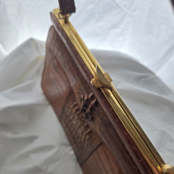 Vintage Genuine Crocodile Handbag - Picture 7 of 11